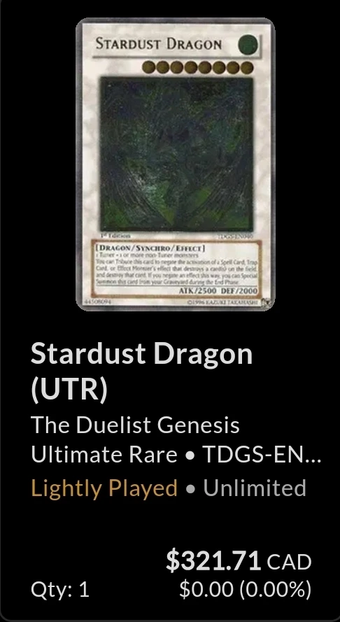 Stardust dragon UTR | TDGS-EN040 - photo 3
