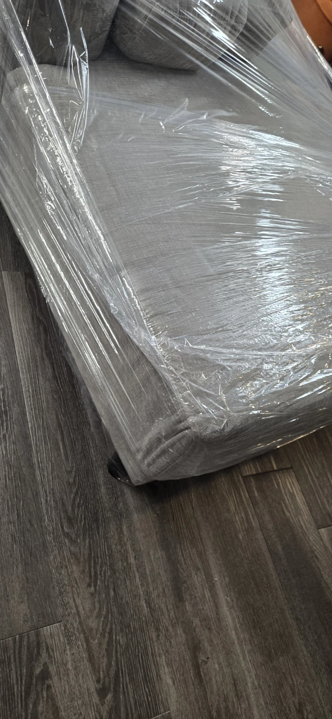 Grey Sectional Sofa with Ottoman - photo 4