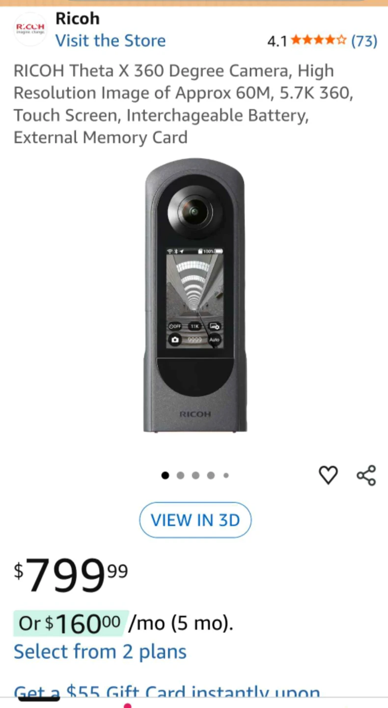 Ricoh Theta X 360 Degree Camera - photo 5