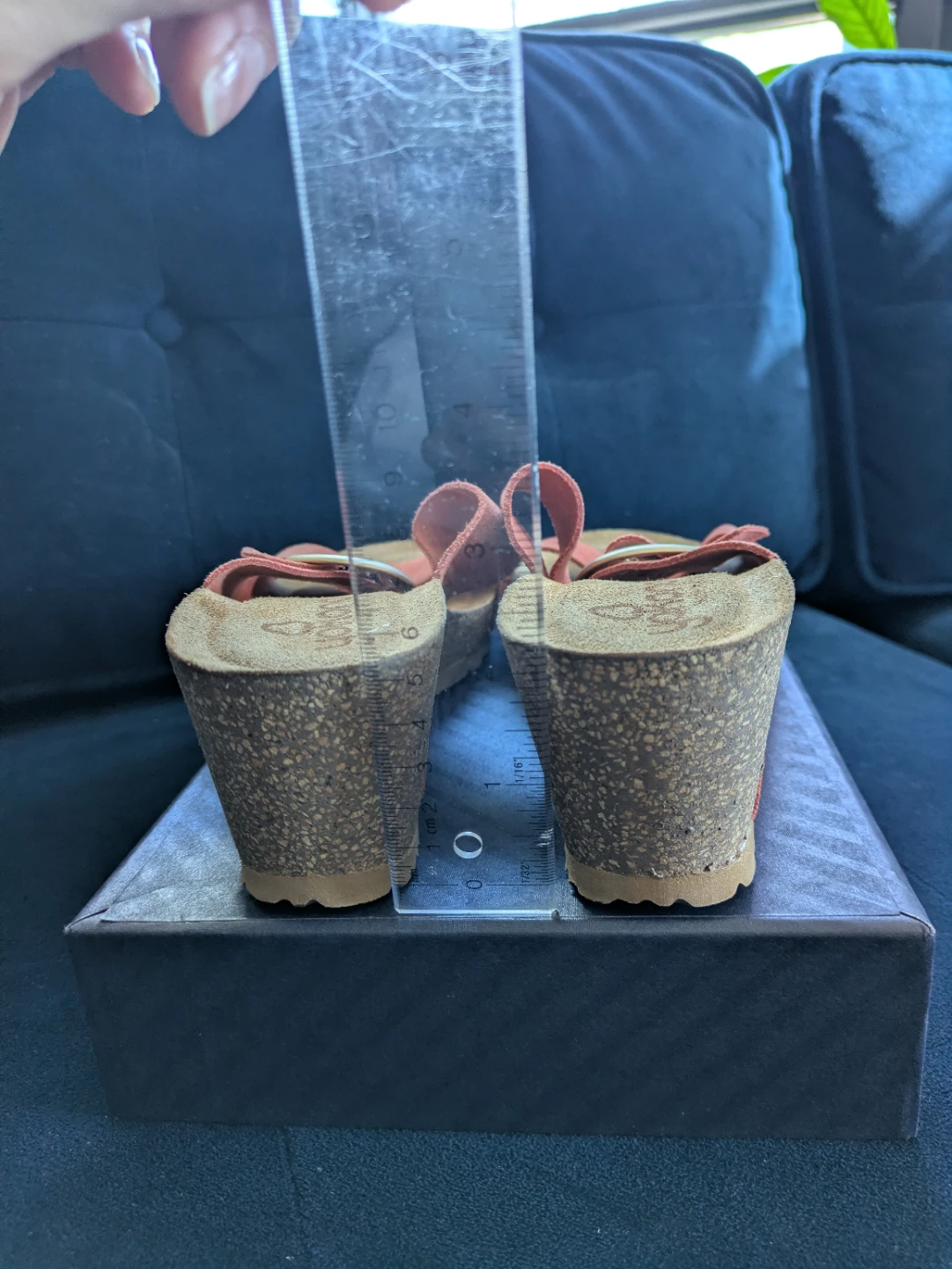 Yokono Pink Suede Wedge Sandals - Made in Spain size9 - photo 5