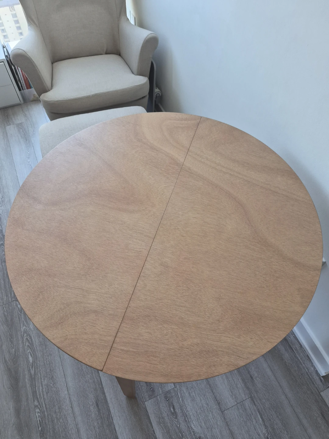 Round Wood Dining Table - photo 4