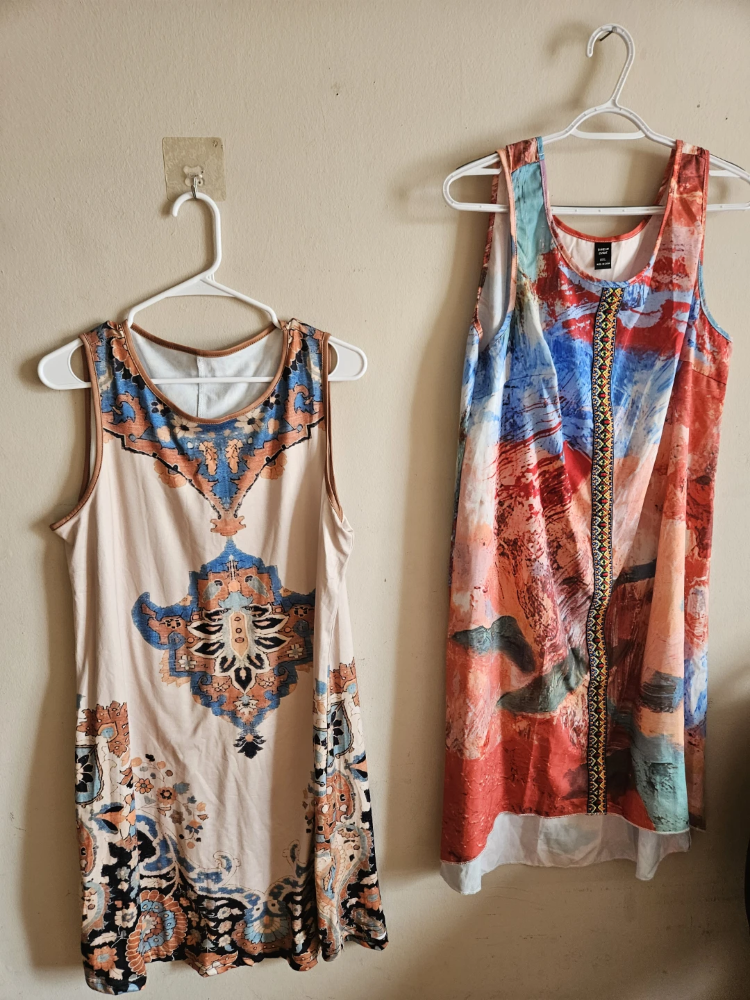 2 Sleeveless Dresses - Boho Print - photo 3