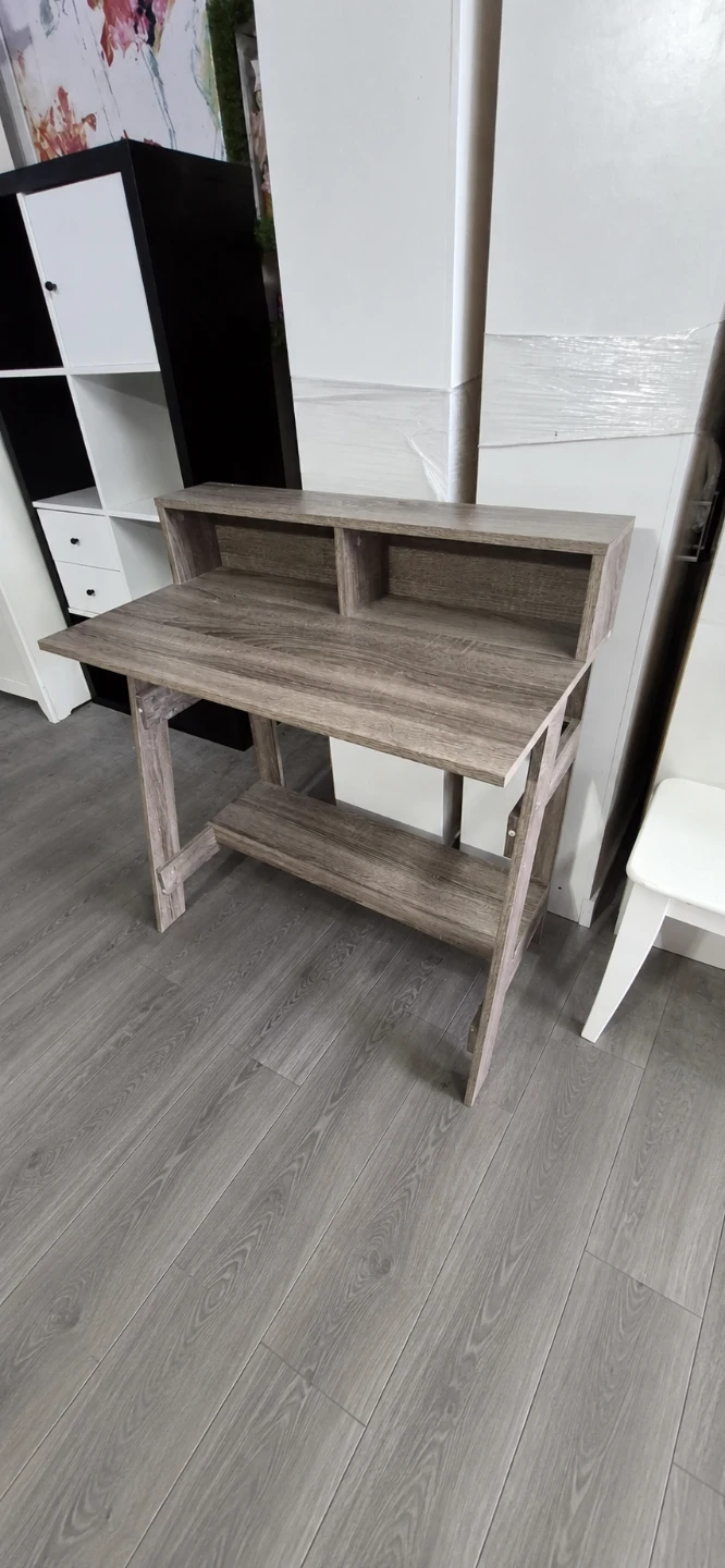 Small computer desk with shelf