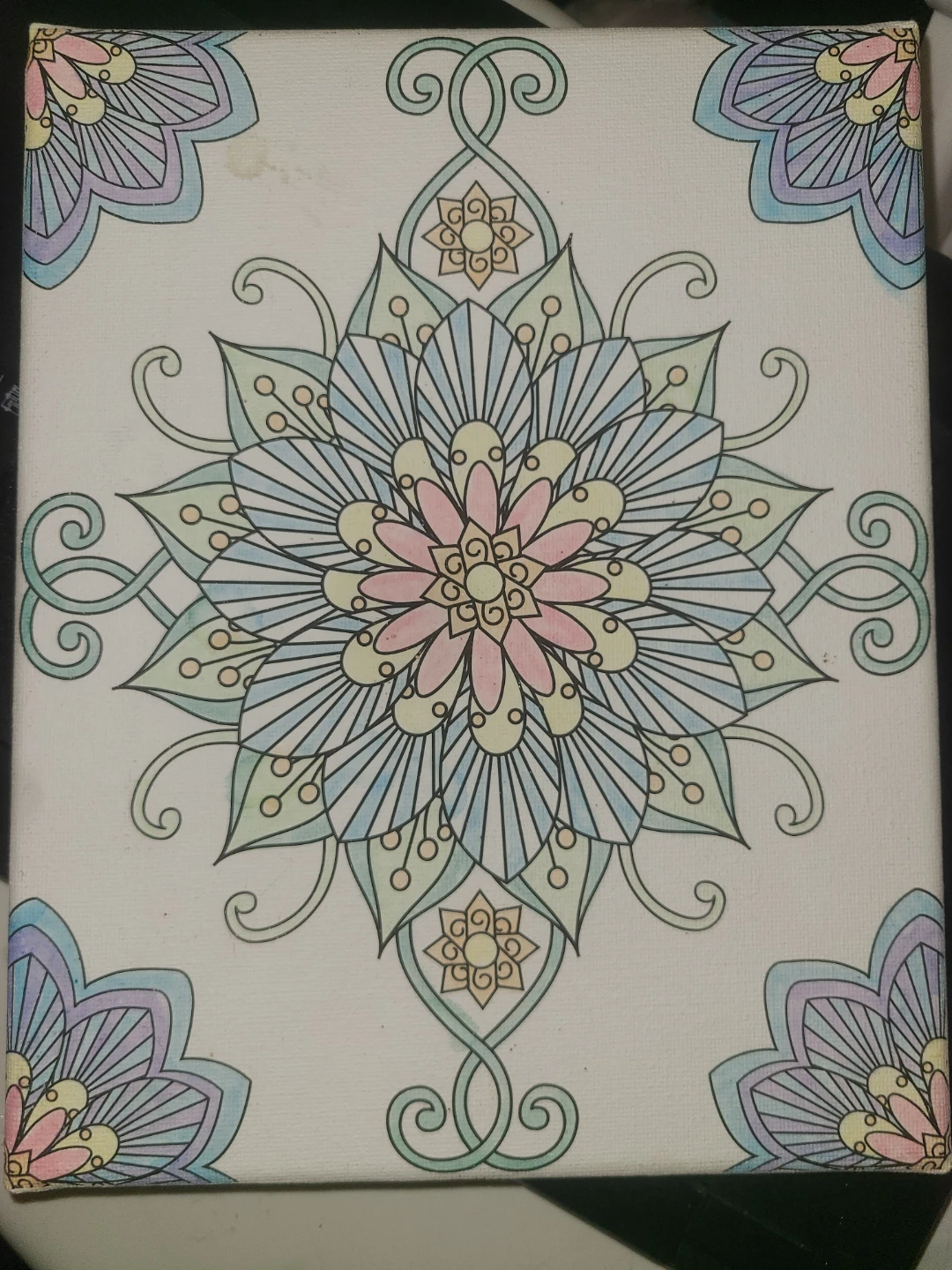 Colourful Mandala Canvas Art
