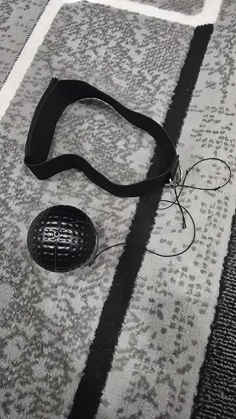 Black Boxing Reflex Ball with Headband