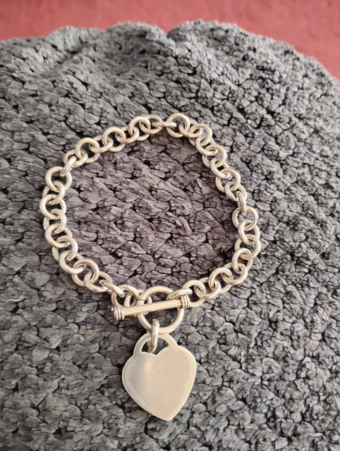 Sterling Silver Heart Charm Bracelet - photo 2