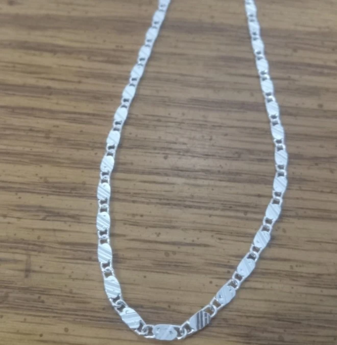 Silver clavicle chain - photo 2