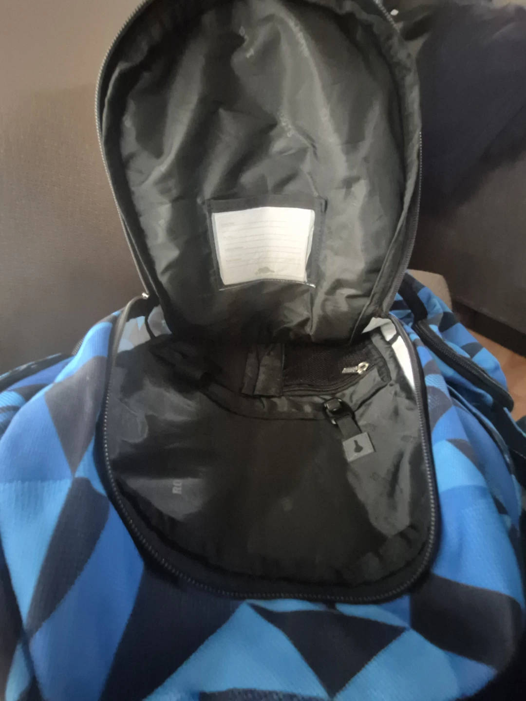 Roots Backpack Blue Geometric Pattern - photo 4