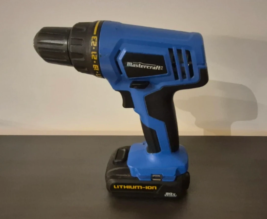 Mastercraft Cordless Drill with Lithium-Ion Battery