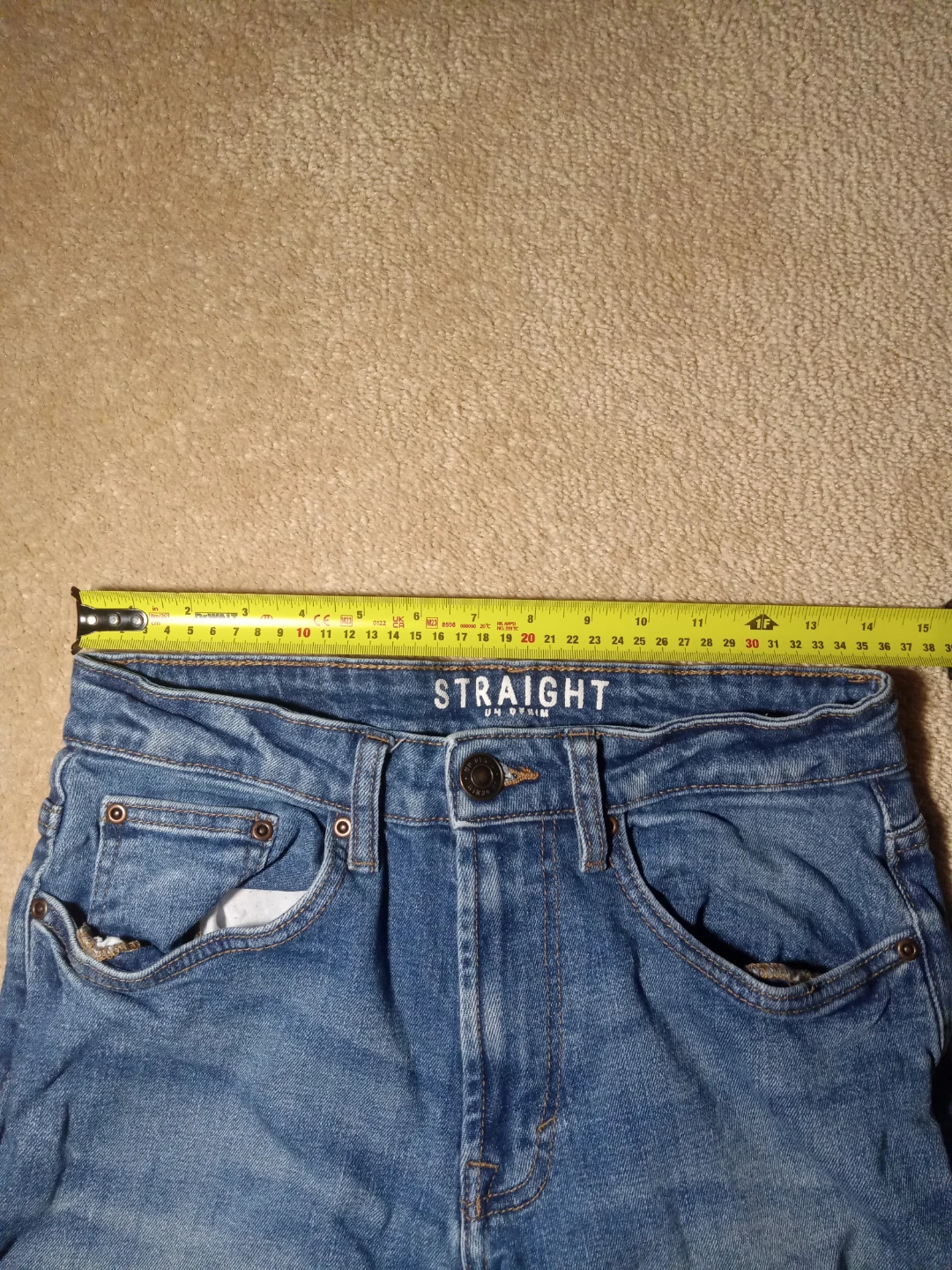 UH Denim Mens Straight Cut Jeans W28 L32 - photo 5