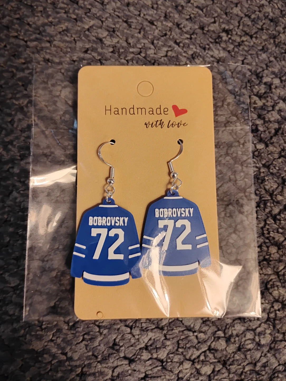 Bobrovsky #72 Leafs Earrings
