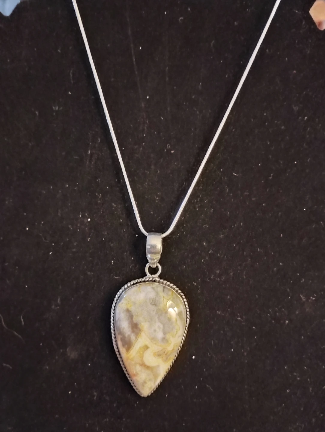 Sterling Silver Crazy Lace Agate Necklace - photo 2