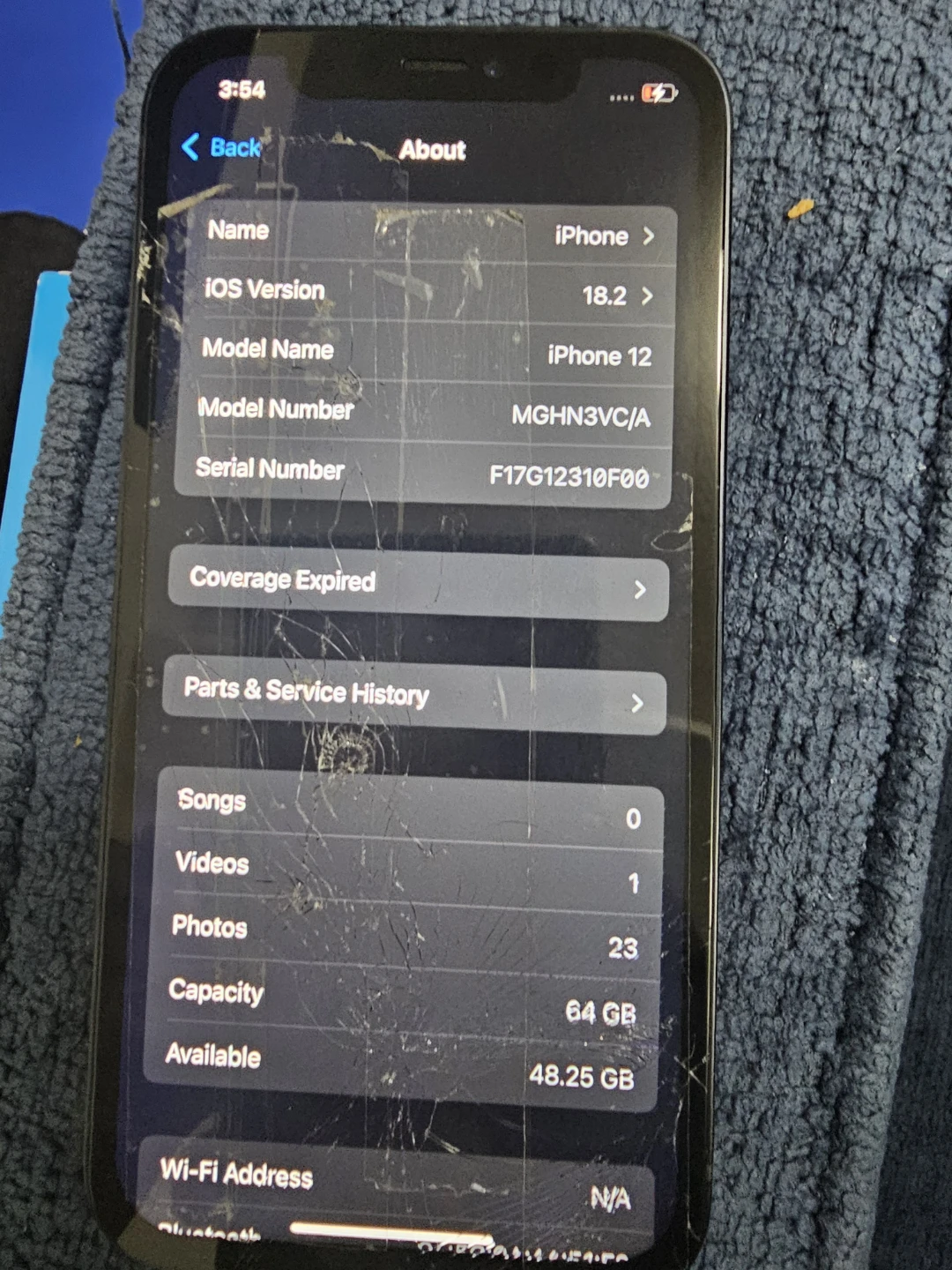 Apple iPhone 12 for PARTS