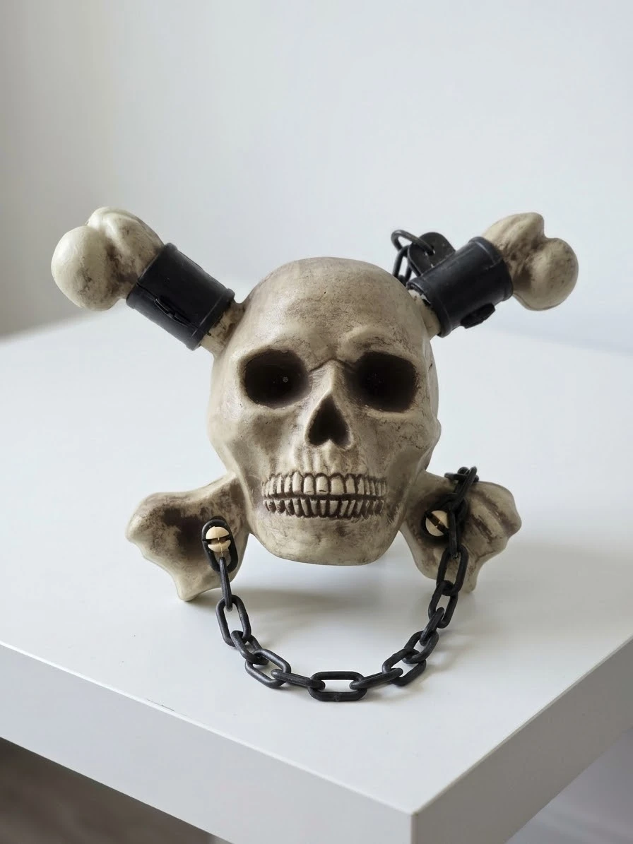 Skull and Crossbones plastic halloween. Pick up Port moody - photo 2