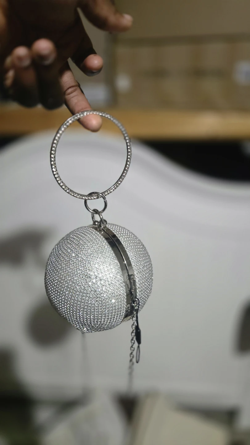 Sparkly Ball Evening Clutch Purse