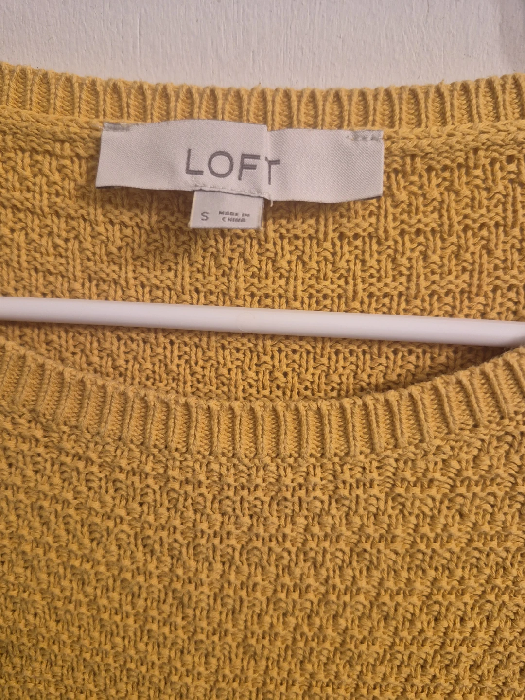 LOFT Yellow Knit Sweater - photo 3