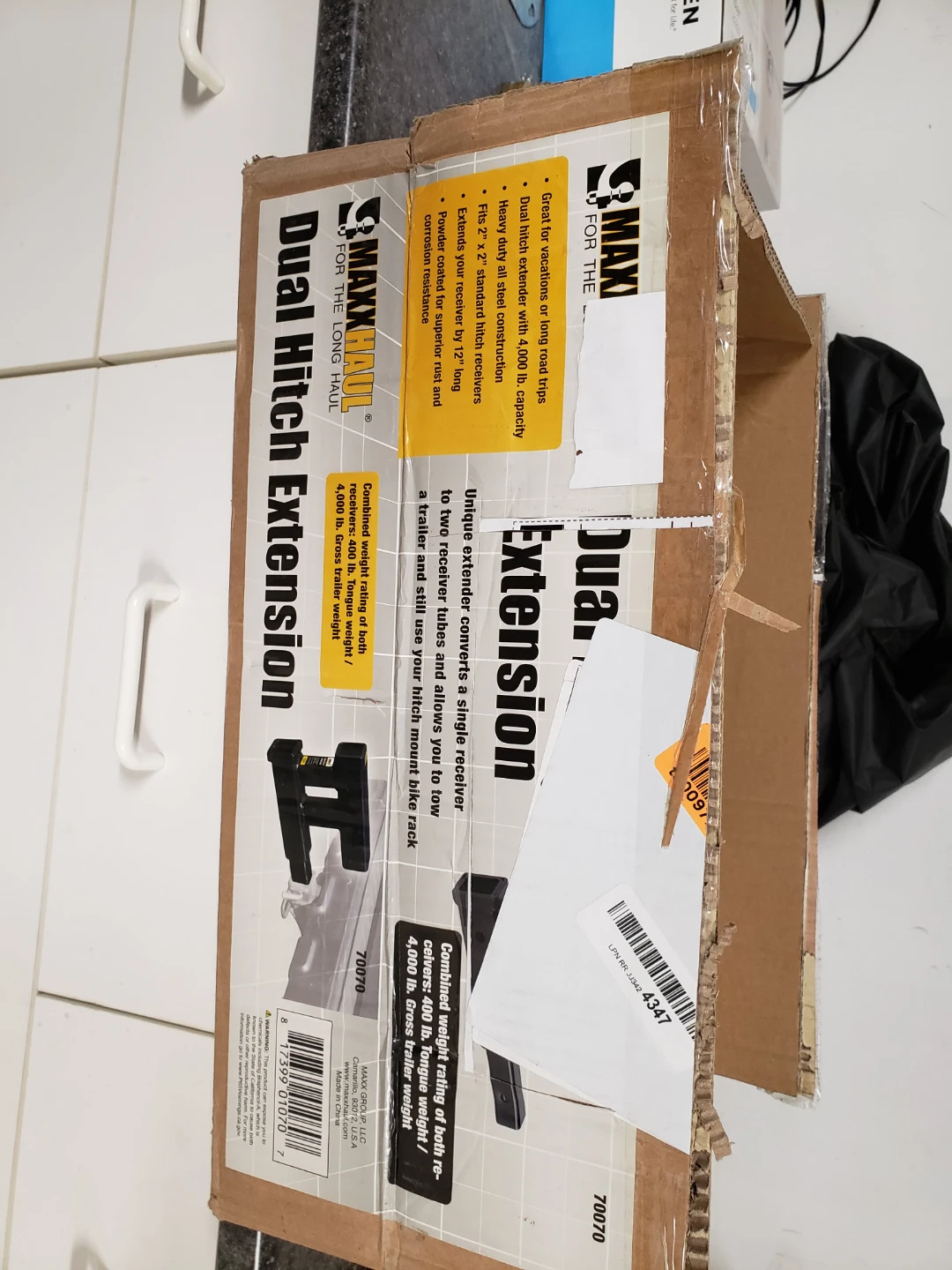 MaxxHaul Dual Hitch Extension 70070 - photo 2