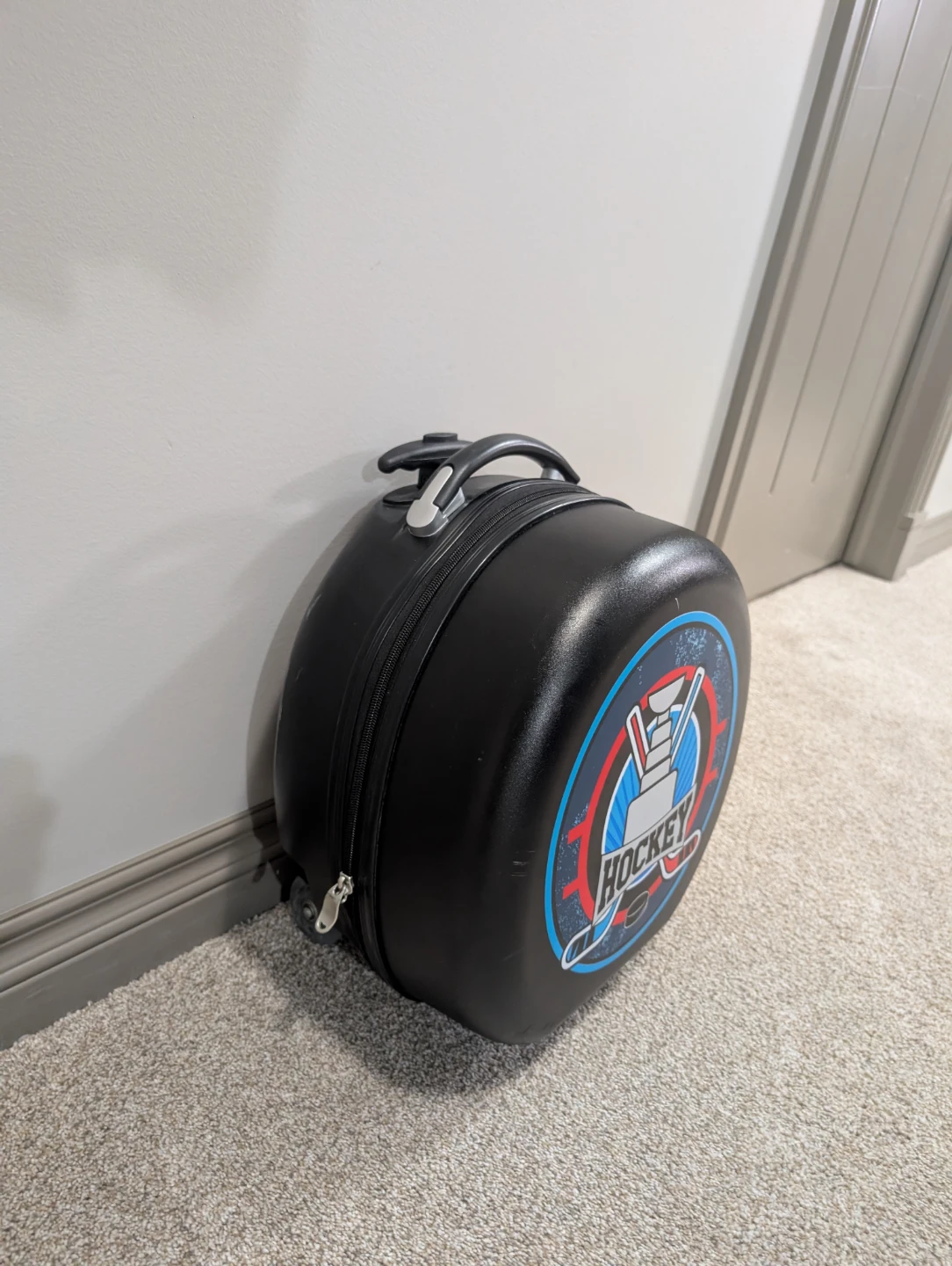 Black Hockey Themed Rolling Suitcase - photo 3