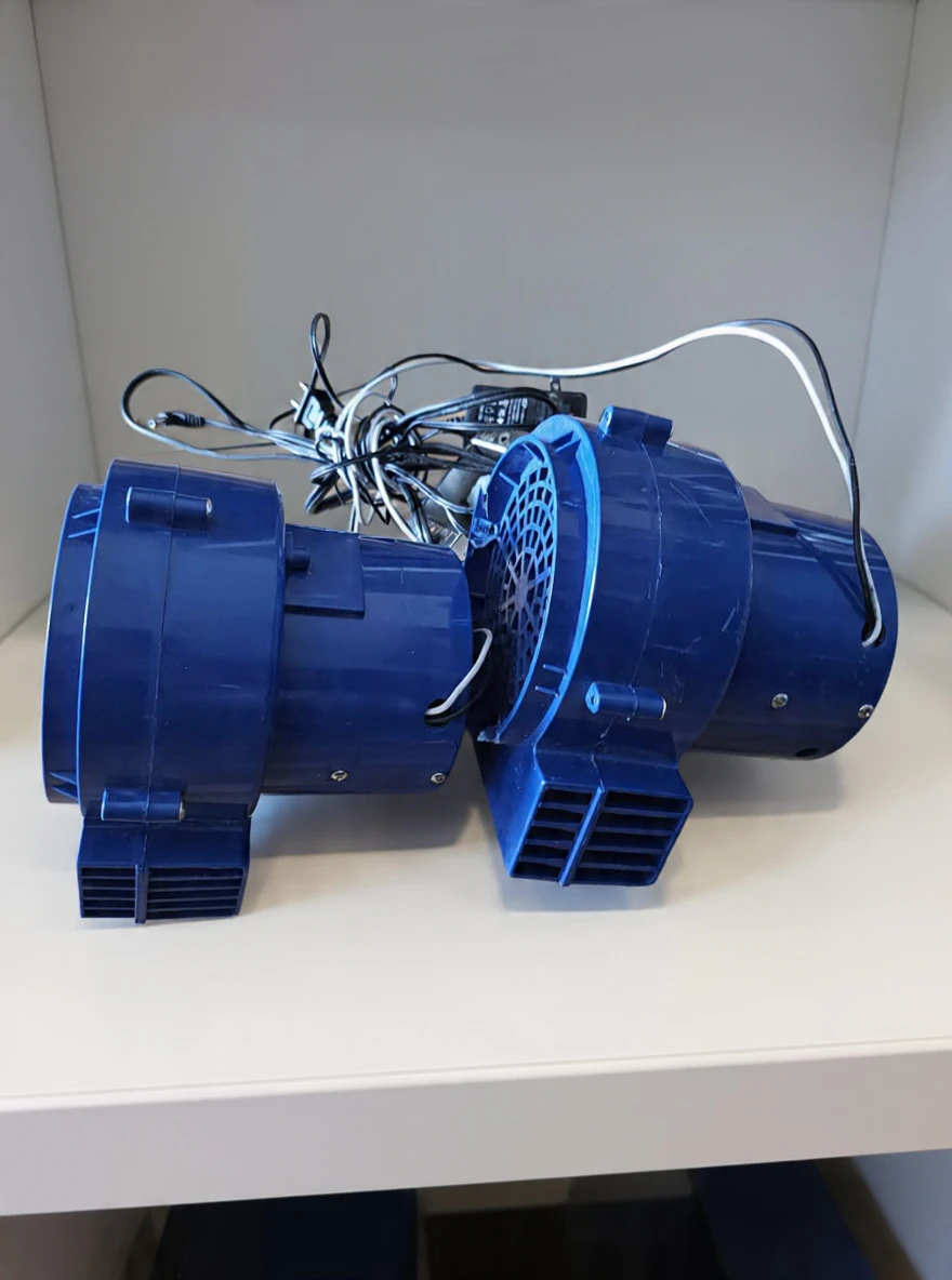 Blue Dual Fan Blower