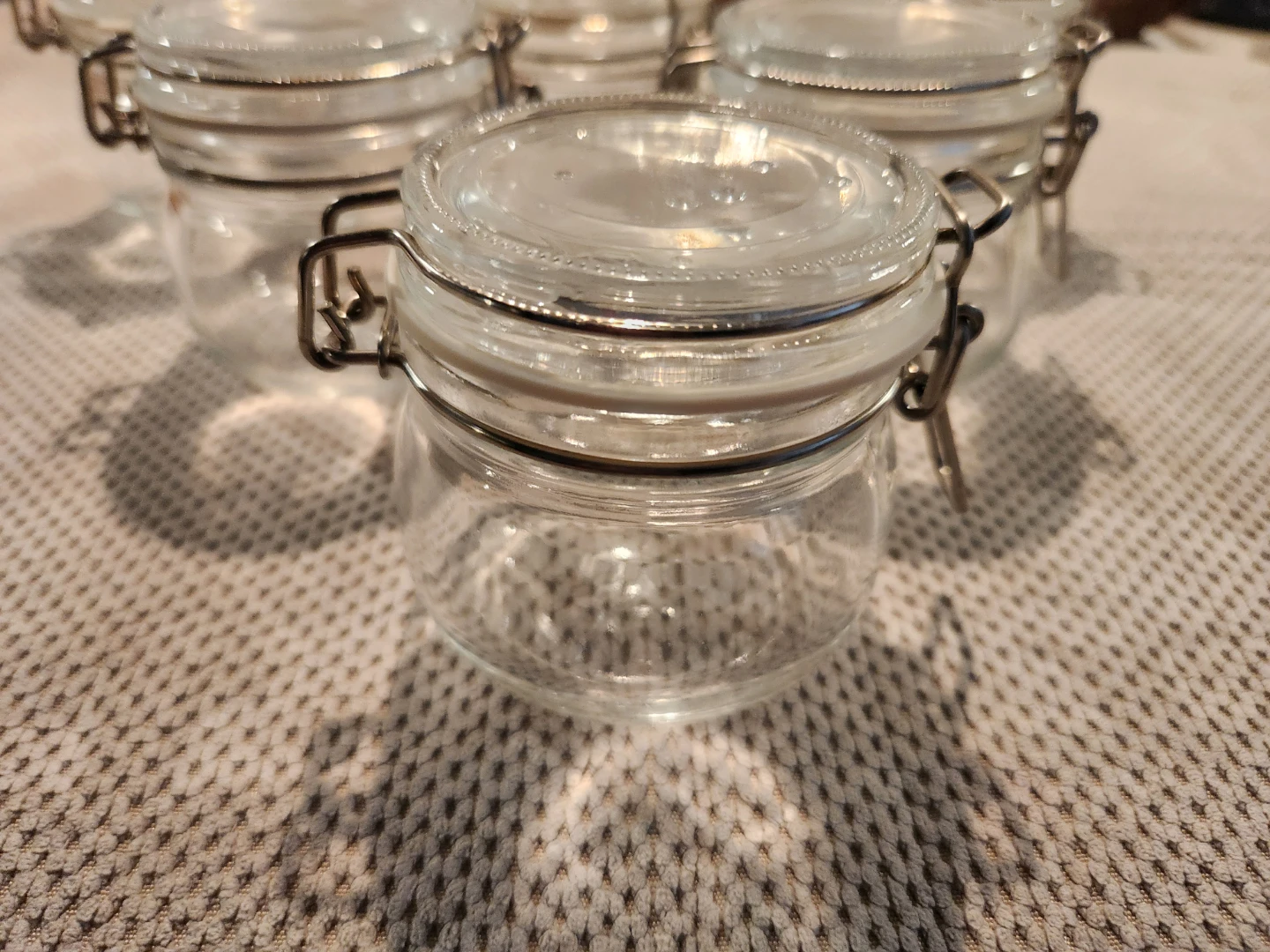 Set of 6 Ikea Mini Glass Jars with Clamp Lids - photo 2