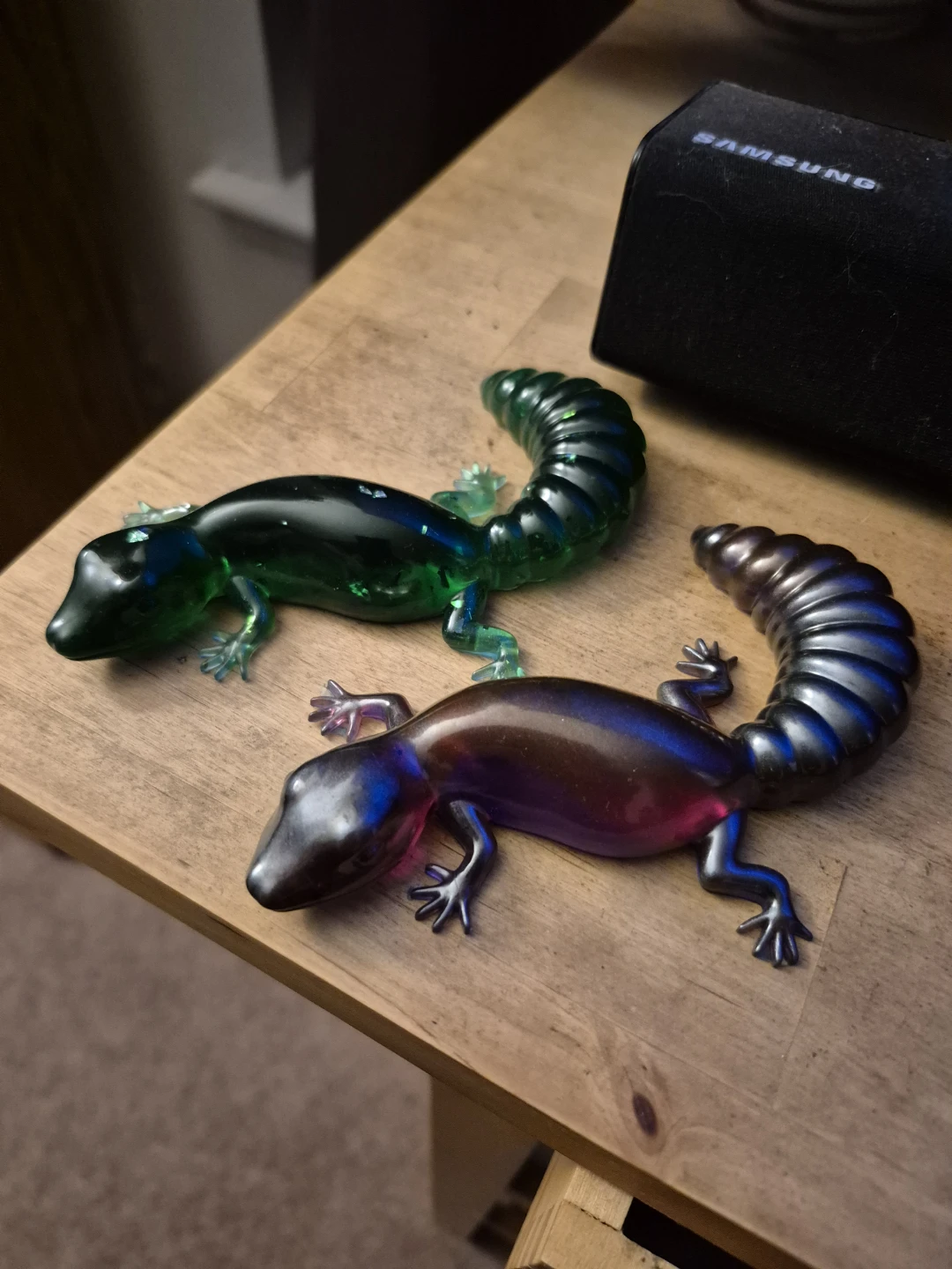 Glass Gecko Figurines - Set of 2 - photo 3