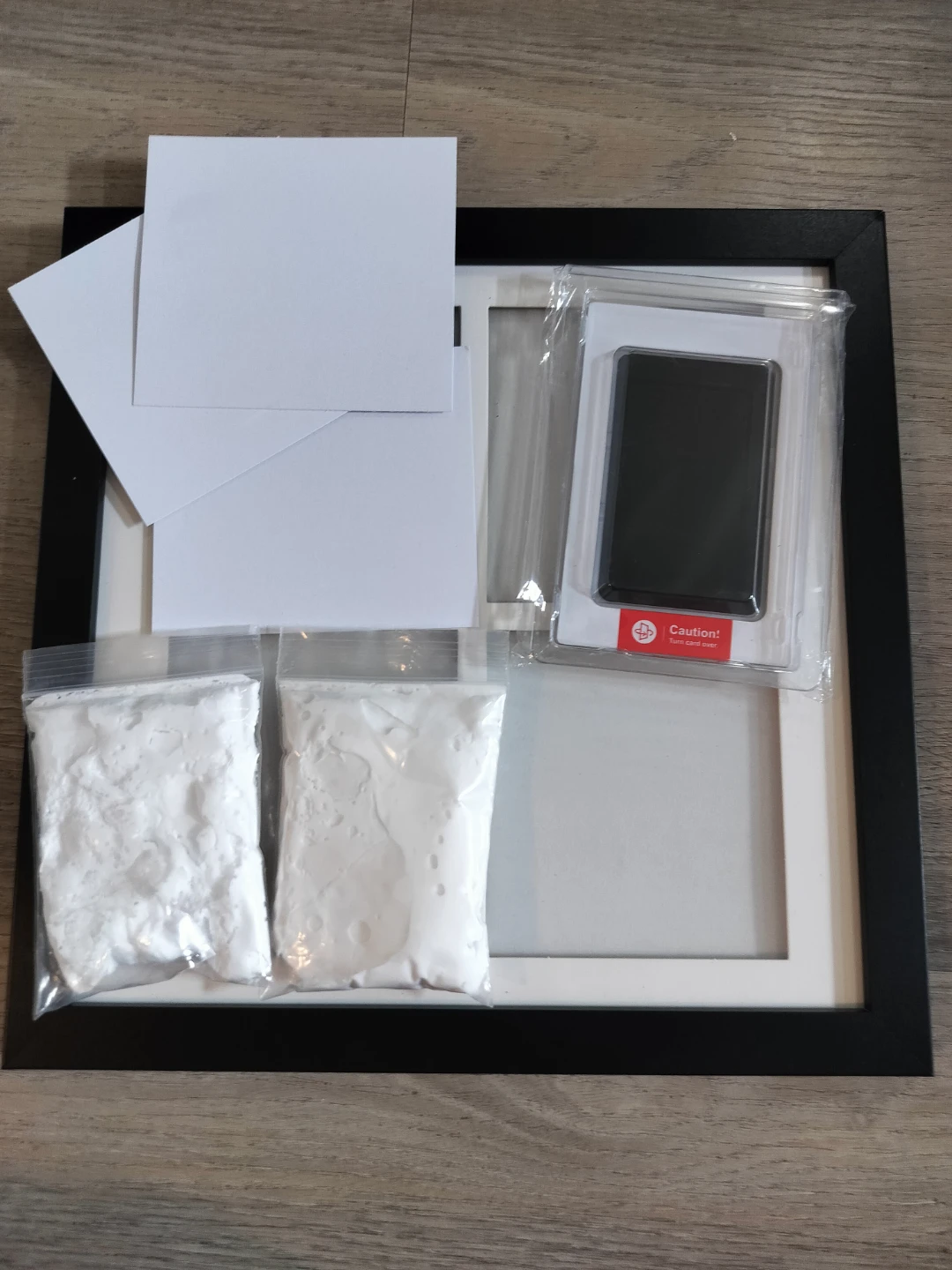 Baby Hand and Footprint or Casting Kit and photos with Frame