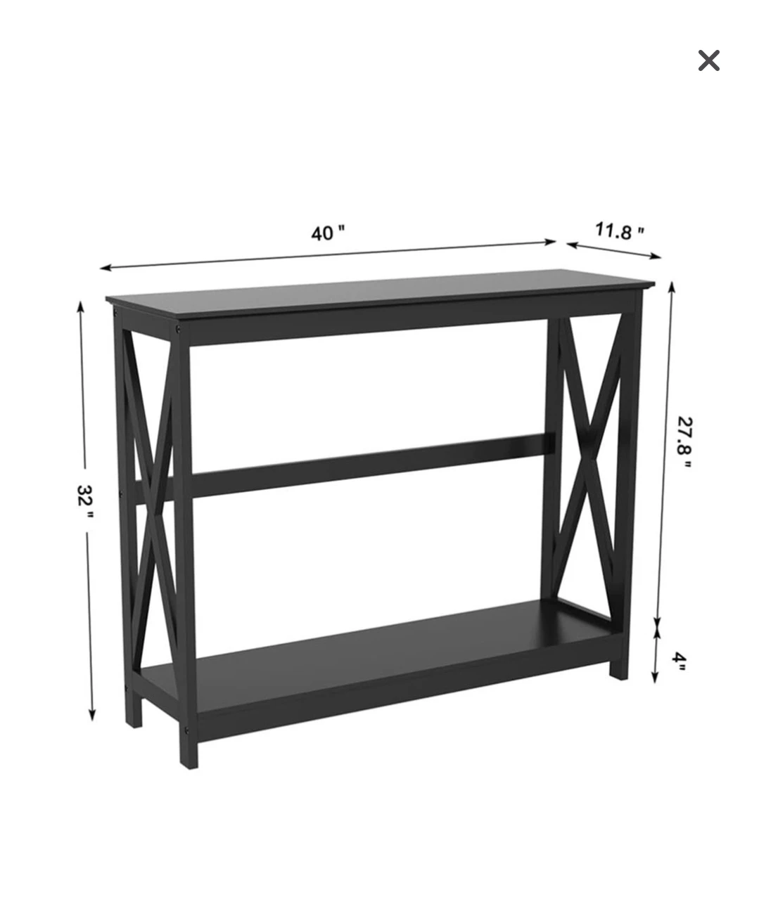 Black Console Table - Hallway or Living Room *new - photo 4