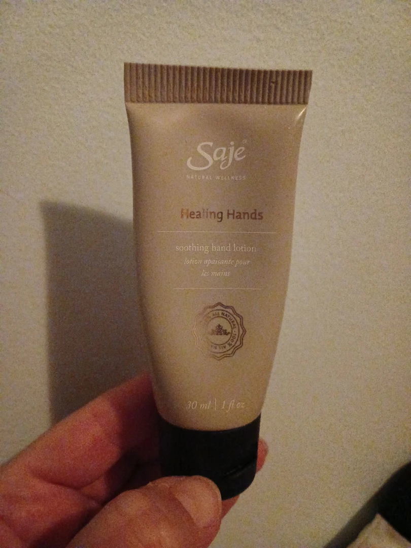 Saje hand lotion