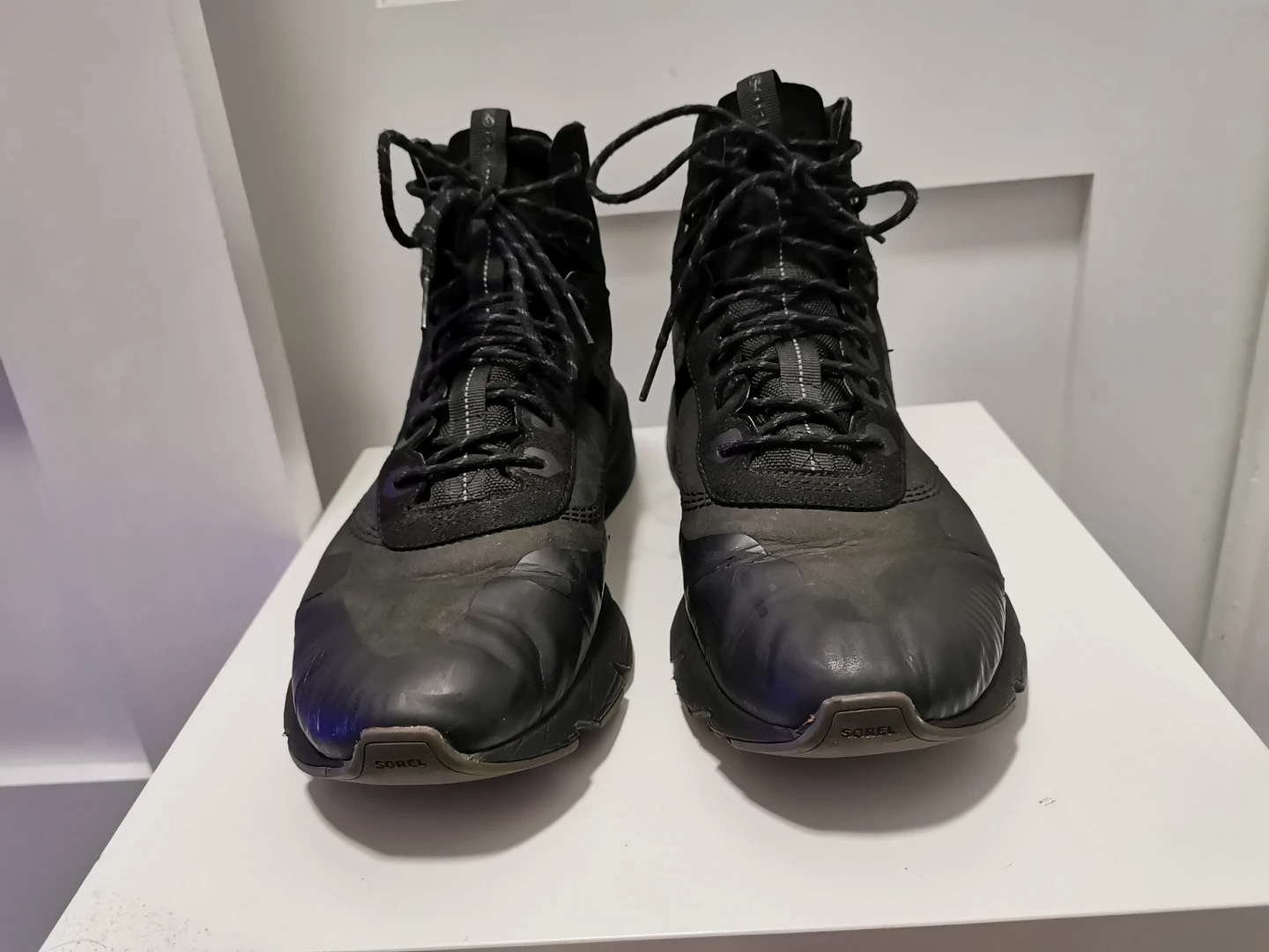 Sorel Kinetic Rush Mid Waterproof Winter Black Boots sz 12 - photo 4