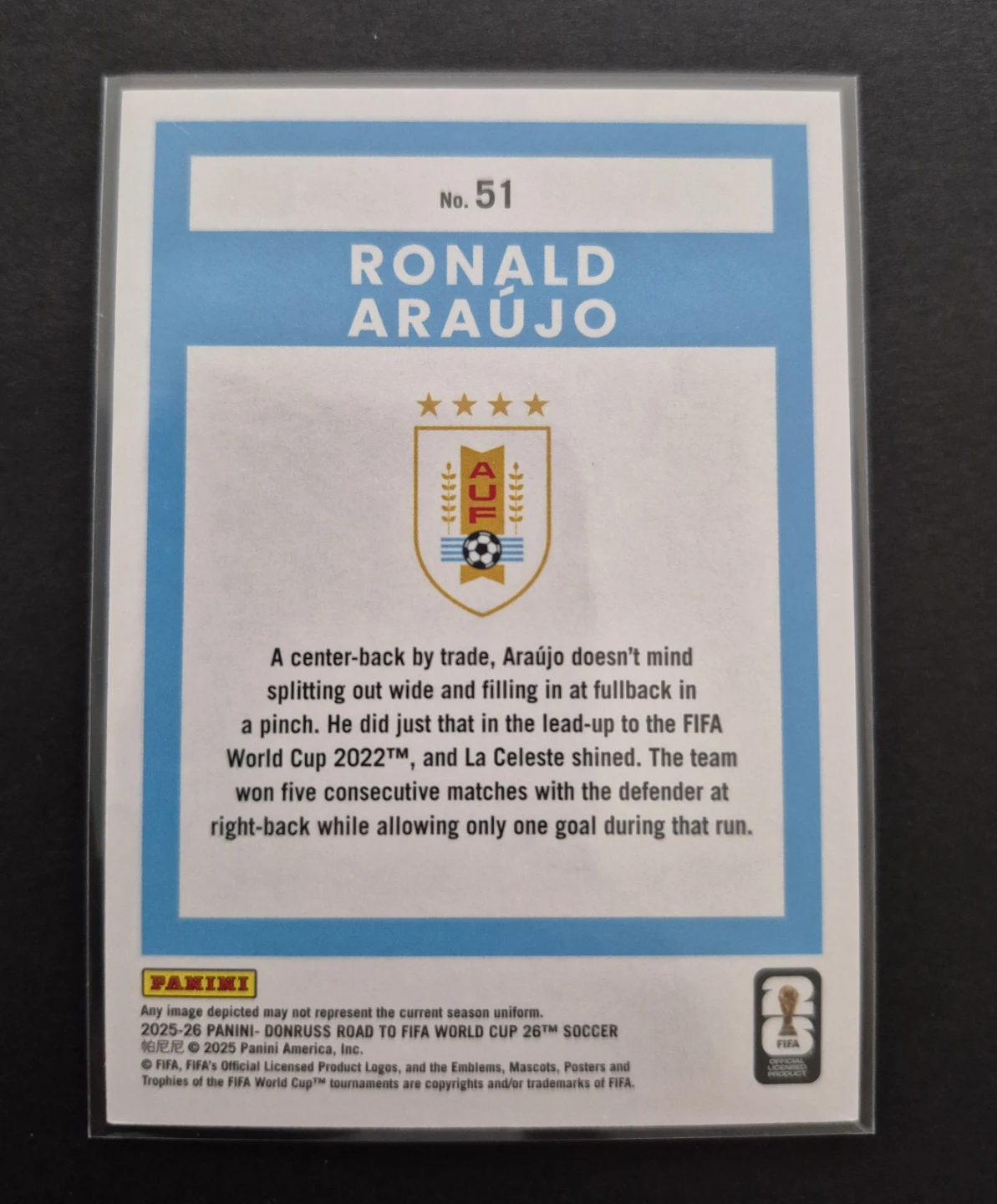 Panini Donruss Ronald Araujo /89 - photo 2
