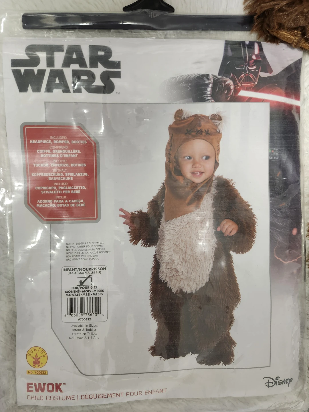 Star Wars Ewok Infant Costume 6-12 Months - photo 2