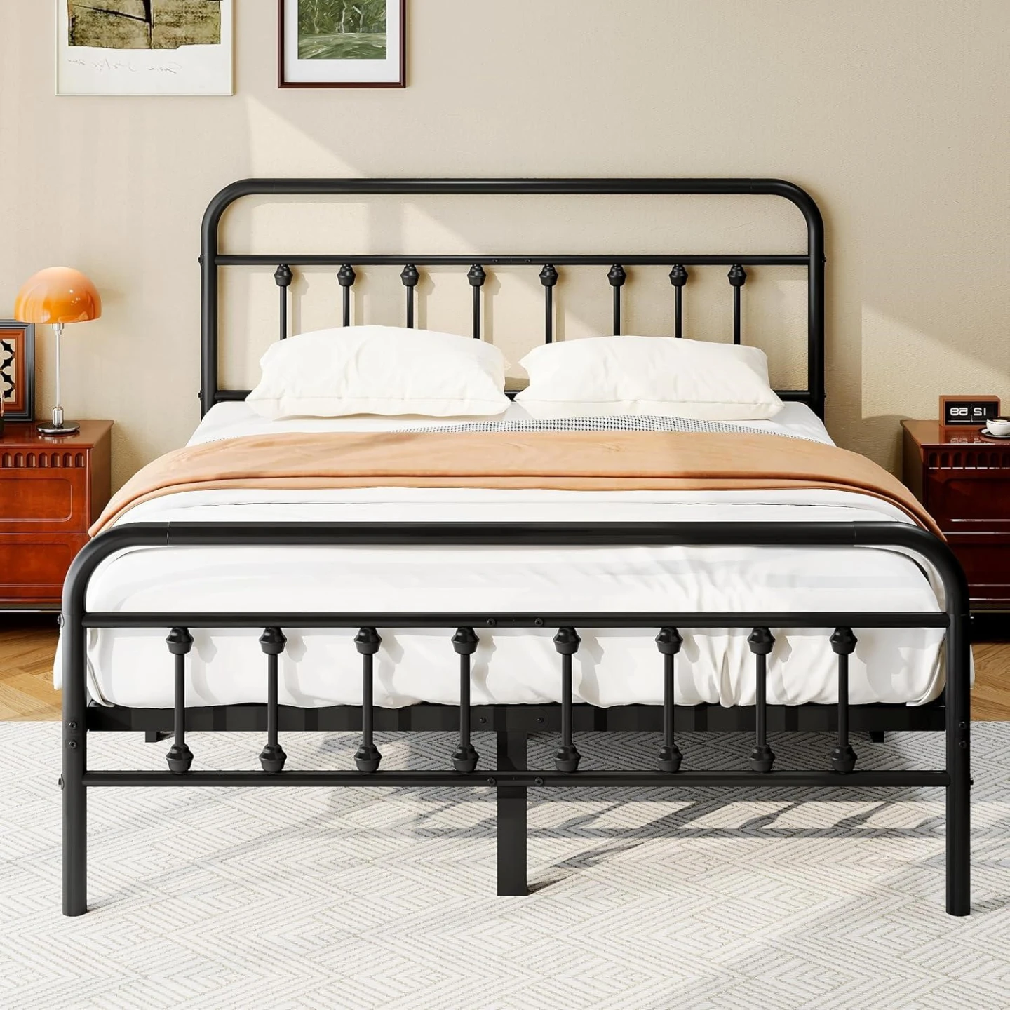BNIB - Black Metal Bed Frame - King Size