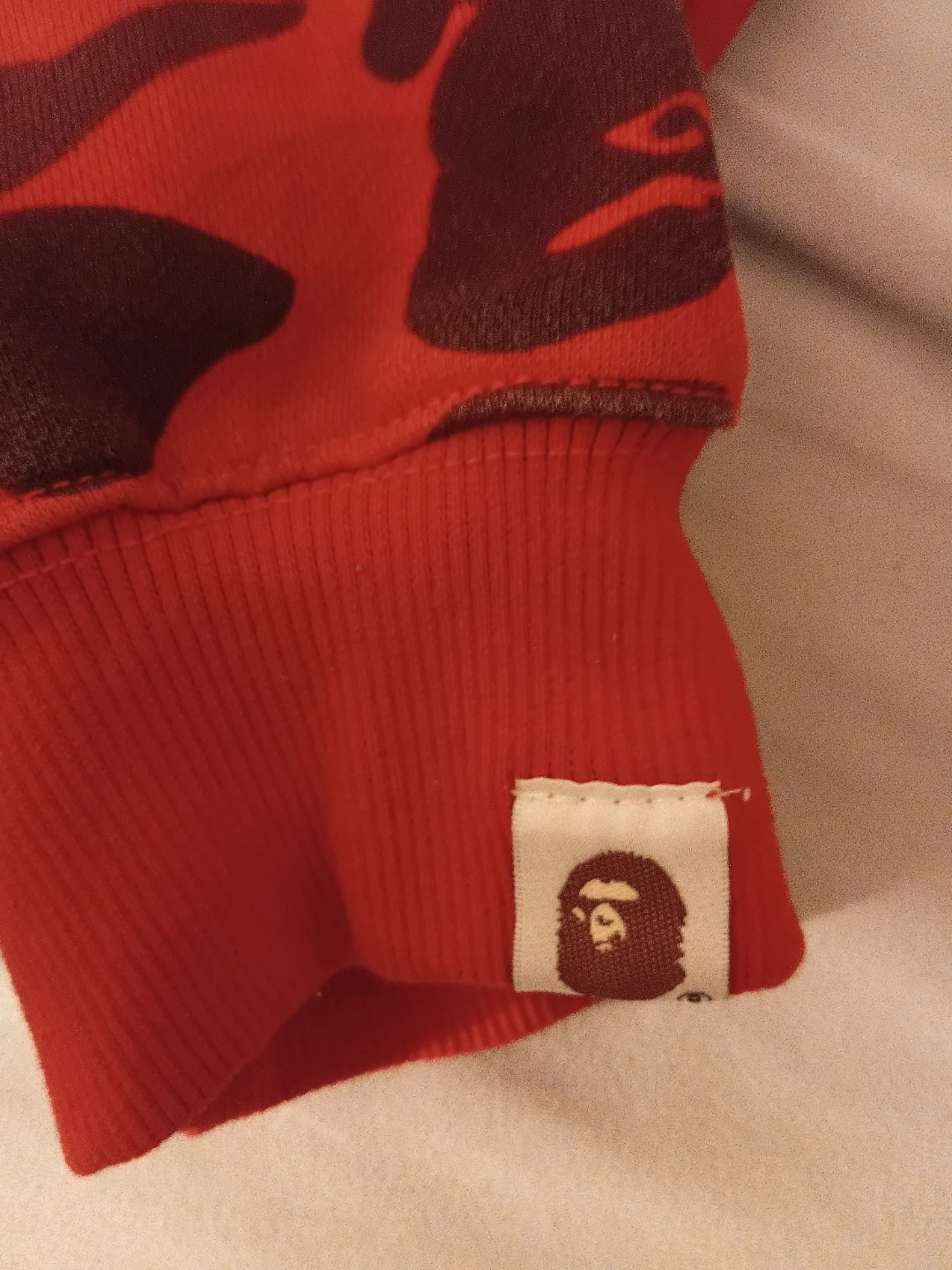 A Bathing Ape Full Zip Hoodie - Red Camo - photo 2