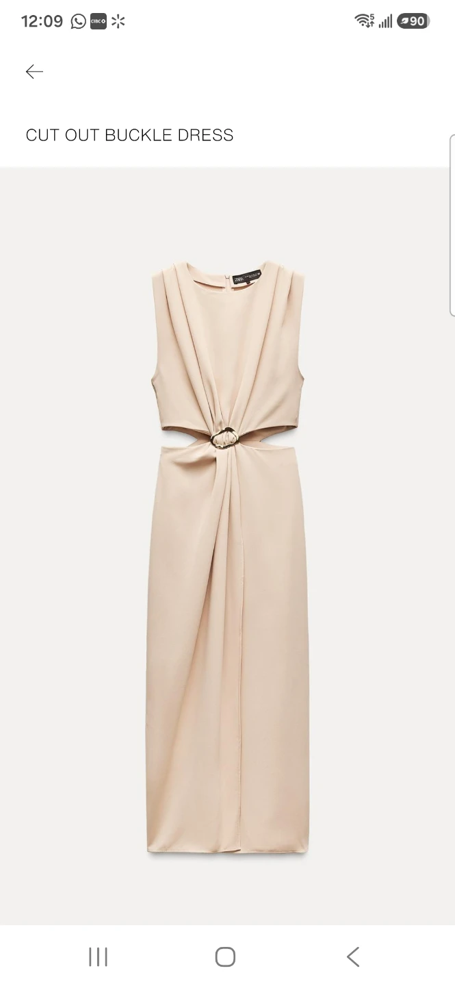 Zara Cut Out Buckle Dress