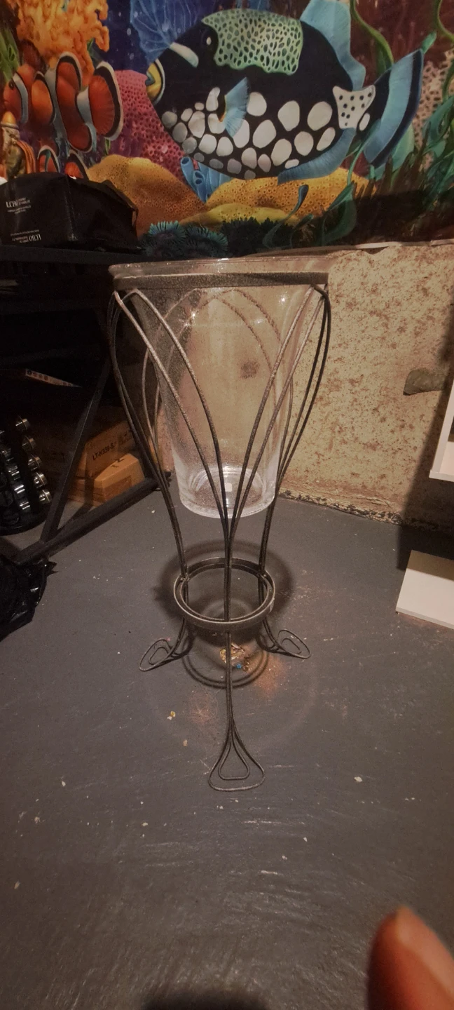 Vintage Partylite Floor Hurricane