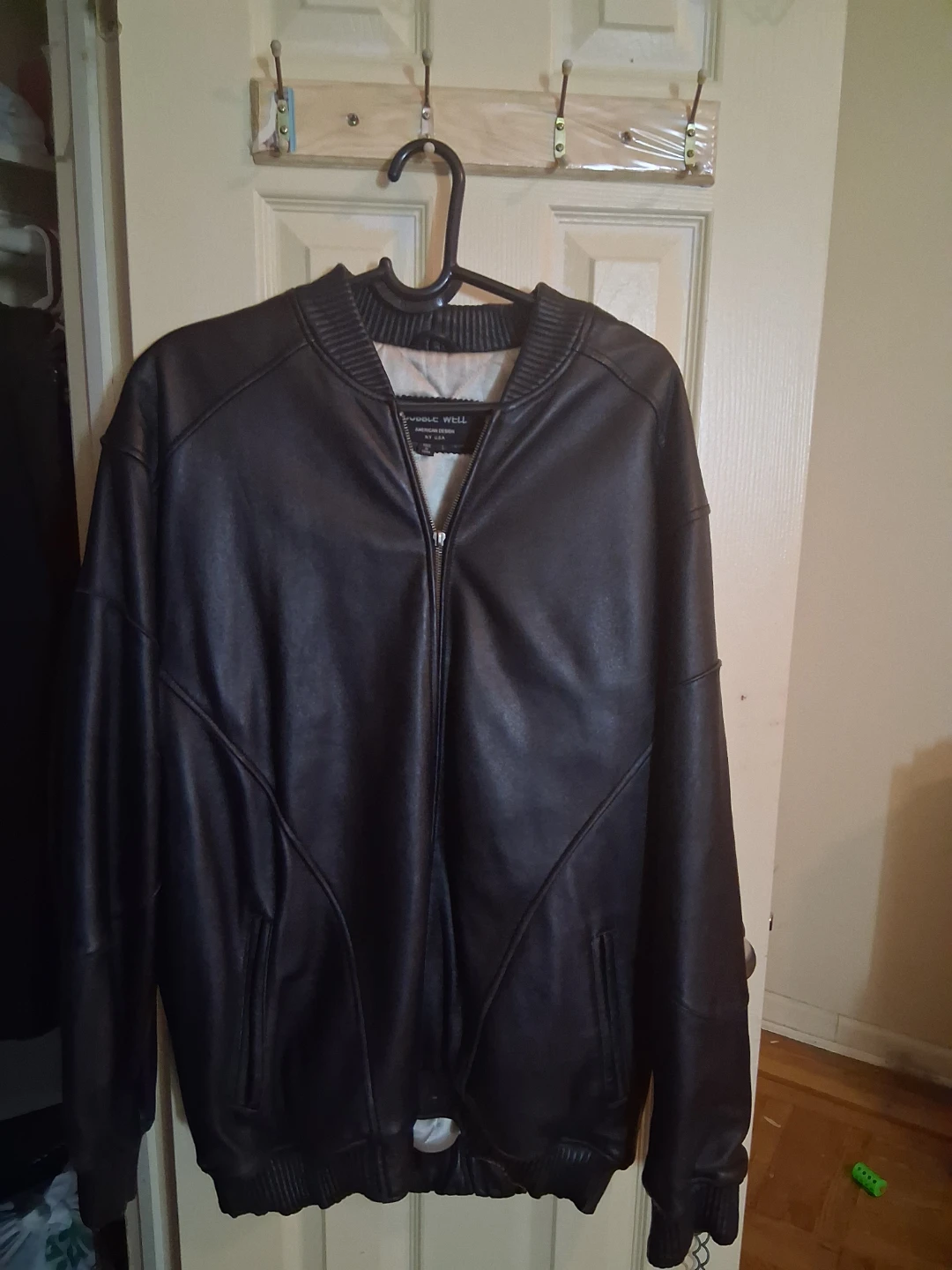 Bubble Well Leather Bomber Jacket - photo 5
