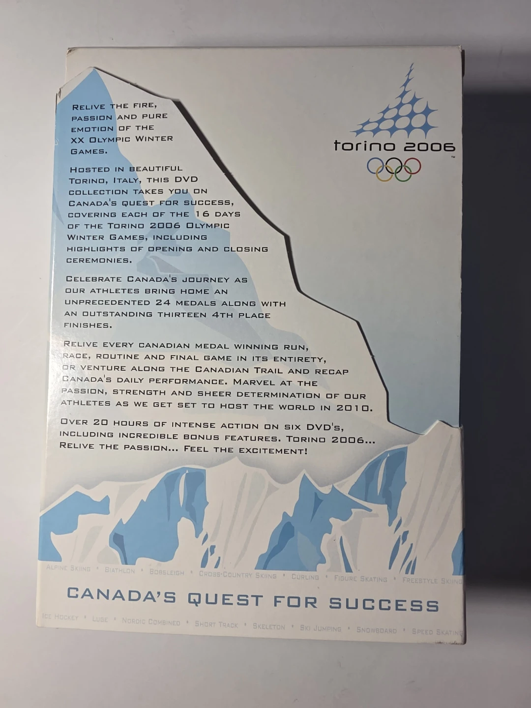 2006 Torino Winter Olympics Canada's Quest for Success DVD Set - photo 3