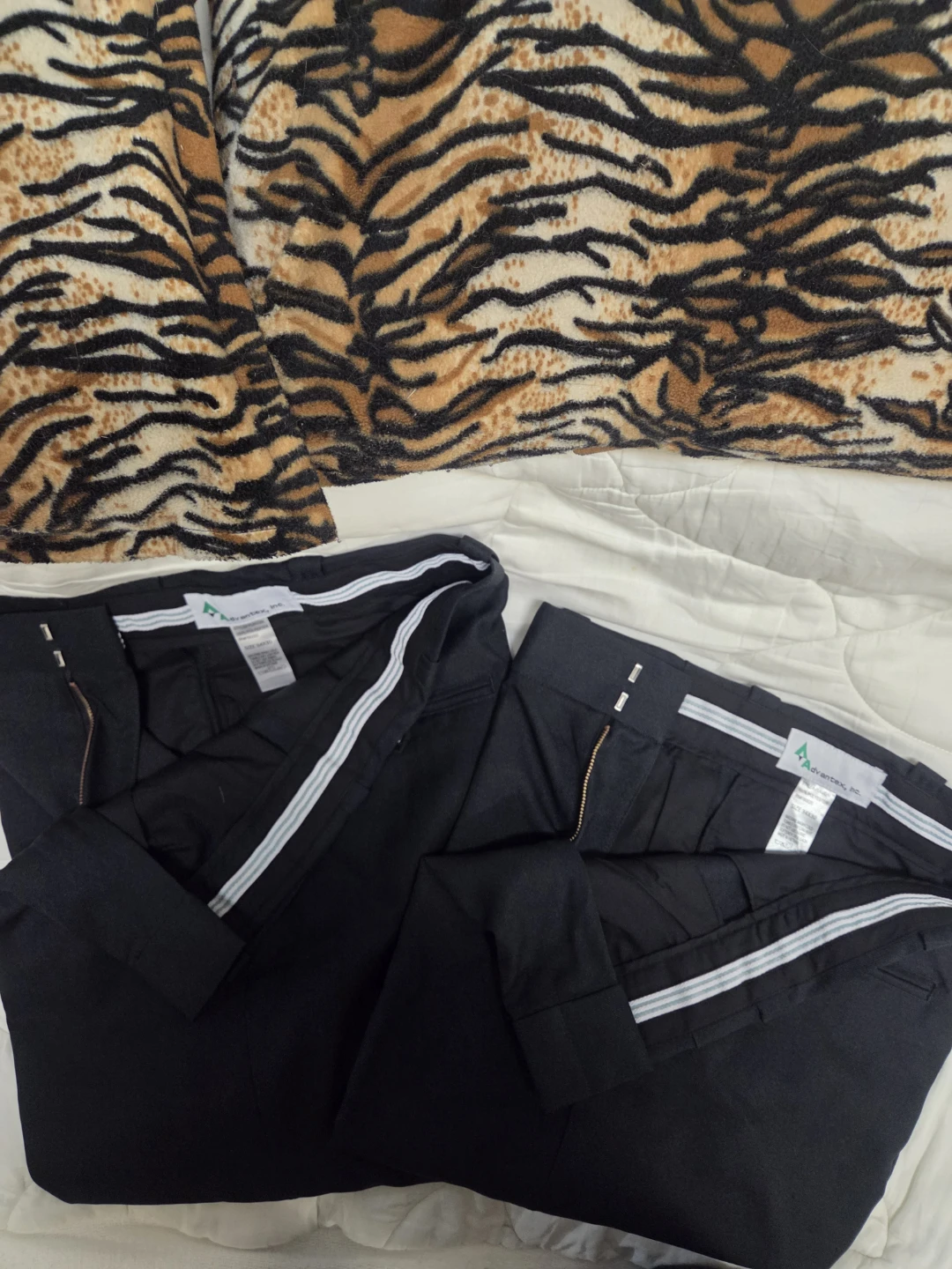 Advantex Inc. Black Striped Pants (2 Pairs)