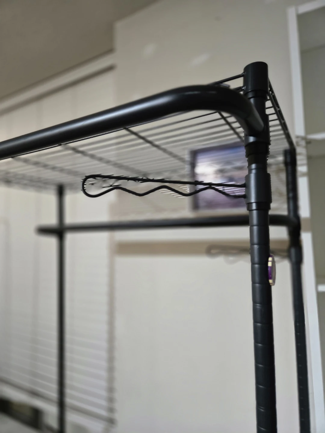 Black Metal Rolling Garment Rack - PICKUP ONLY - photo 4