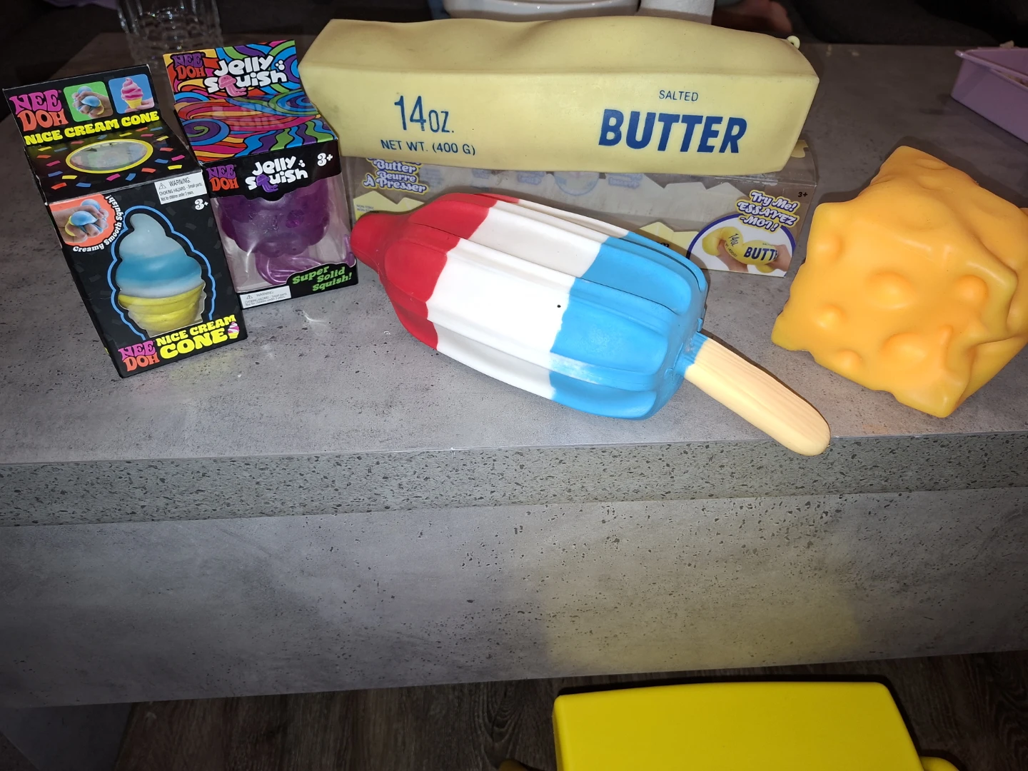 Nee Doh Jelly Squish and Nice Cream Cone Toys