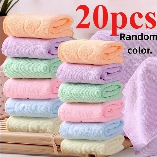 20 Pcs Premium Washcloth Collection - Random Colours - photo 5