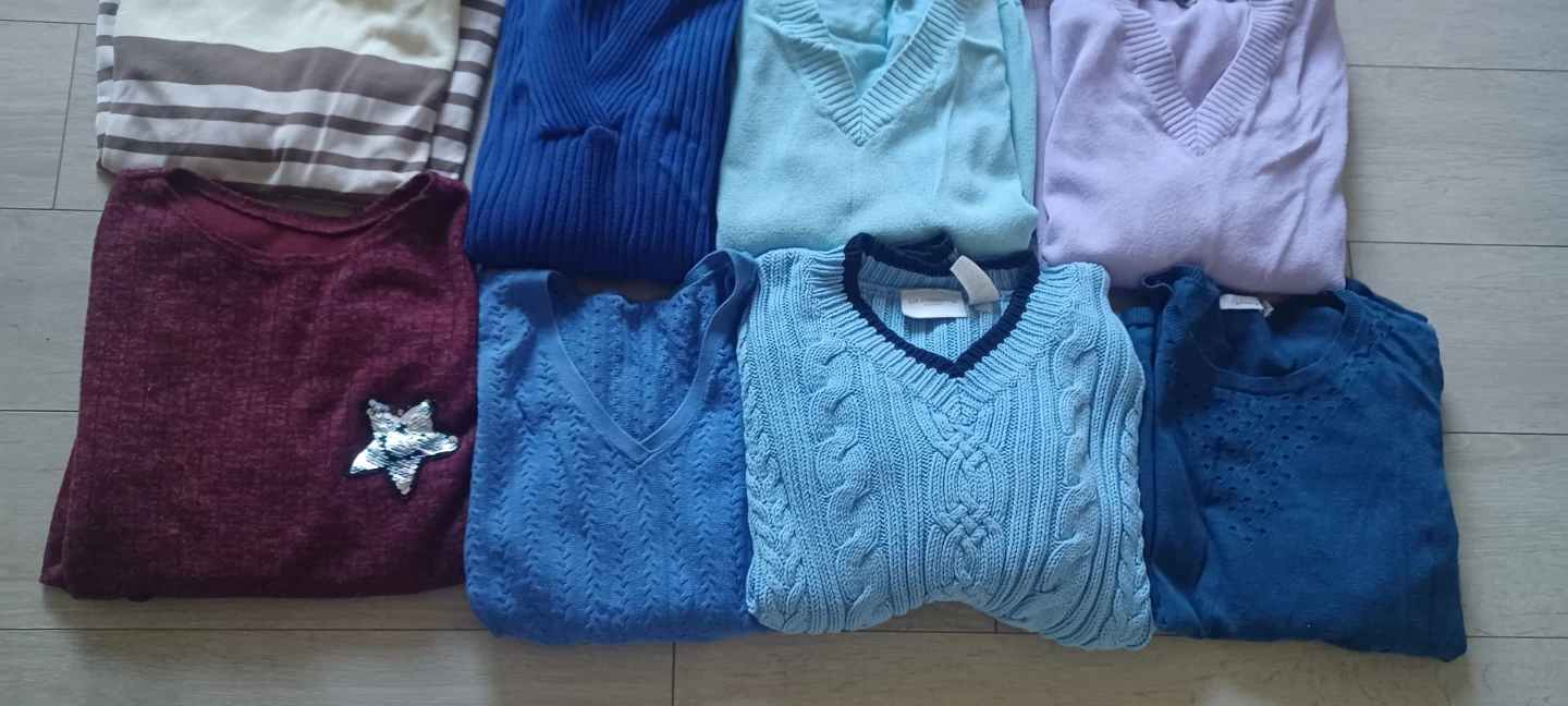 Women's V-Neck and high-collar Sweaters Bundle - photo 4