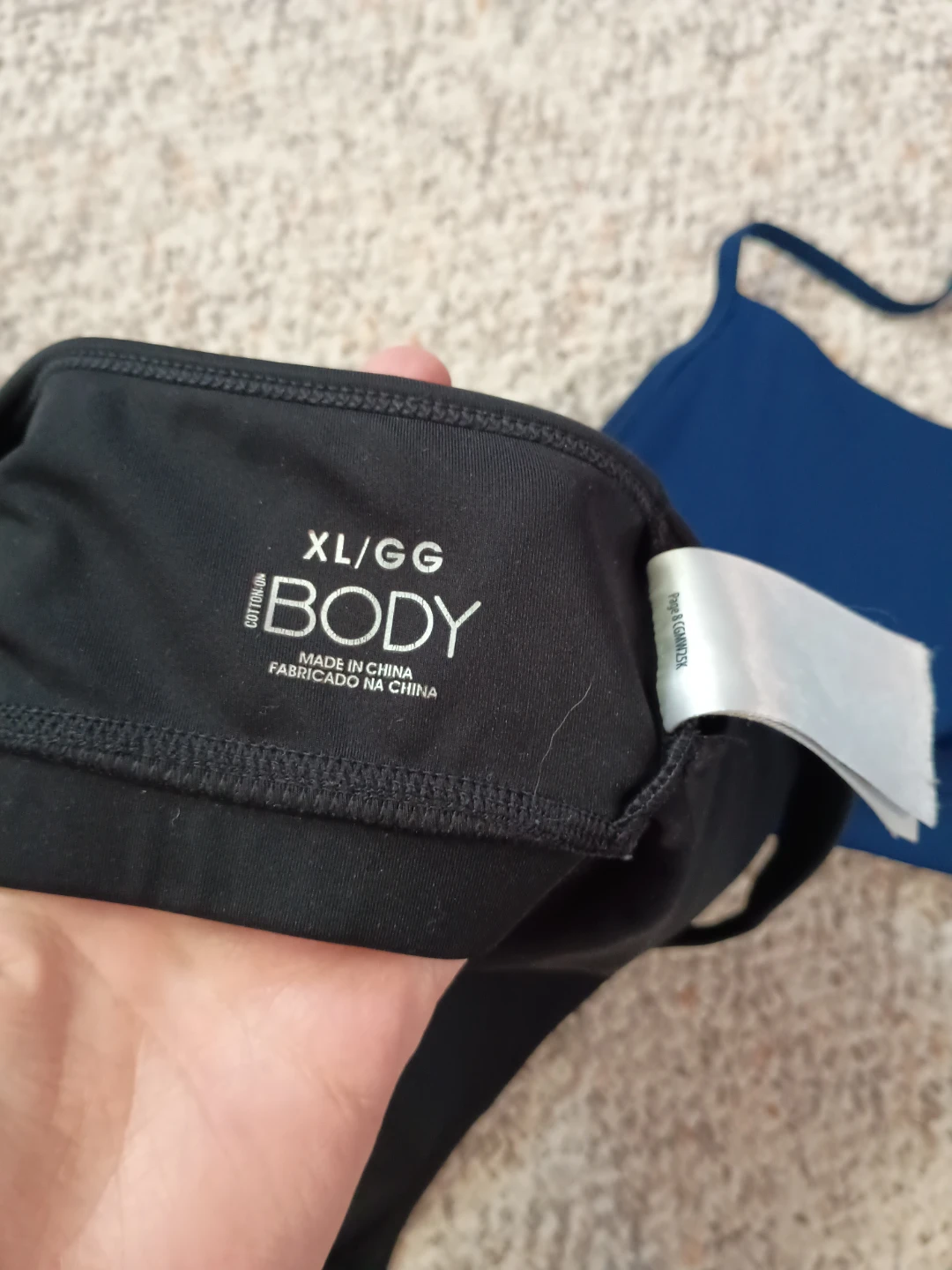 Body Sports Bras - XL/GG - Black and Blue - photo 2