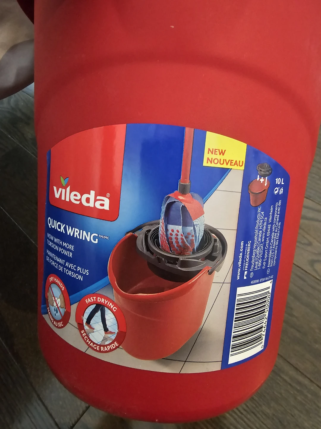 New Vileda Quick Wring Mop System with 10L Bucket - photo 2