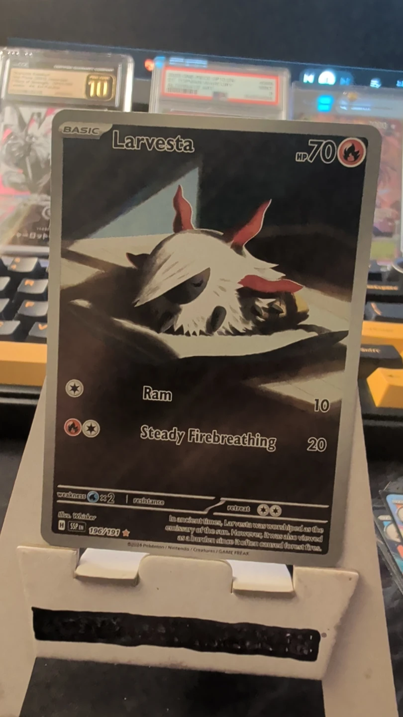 Pokemon Larvesta Card 55/191