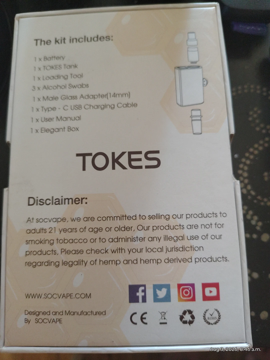SOC Tokes 2-in-1 Concentrate Vape Kit - photo 2