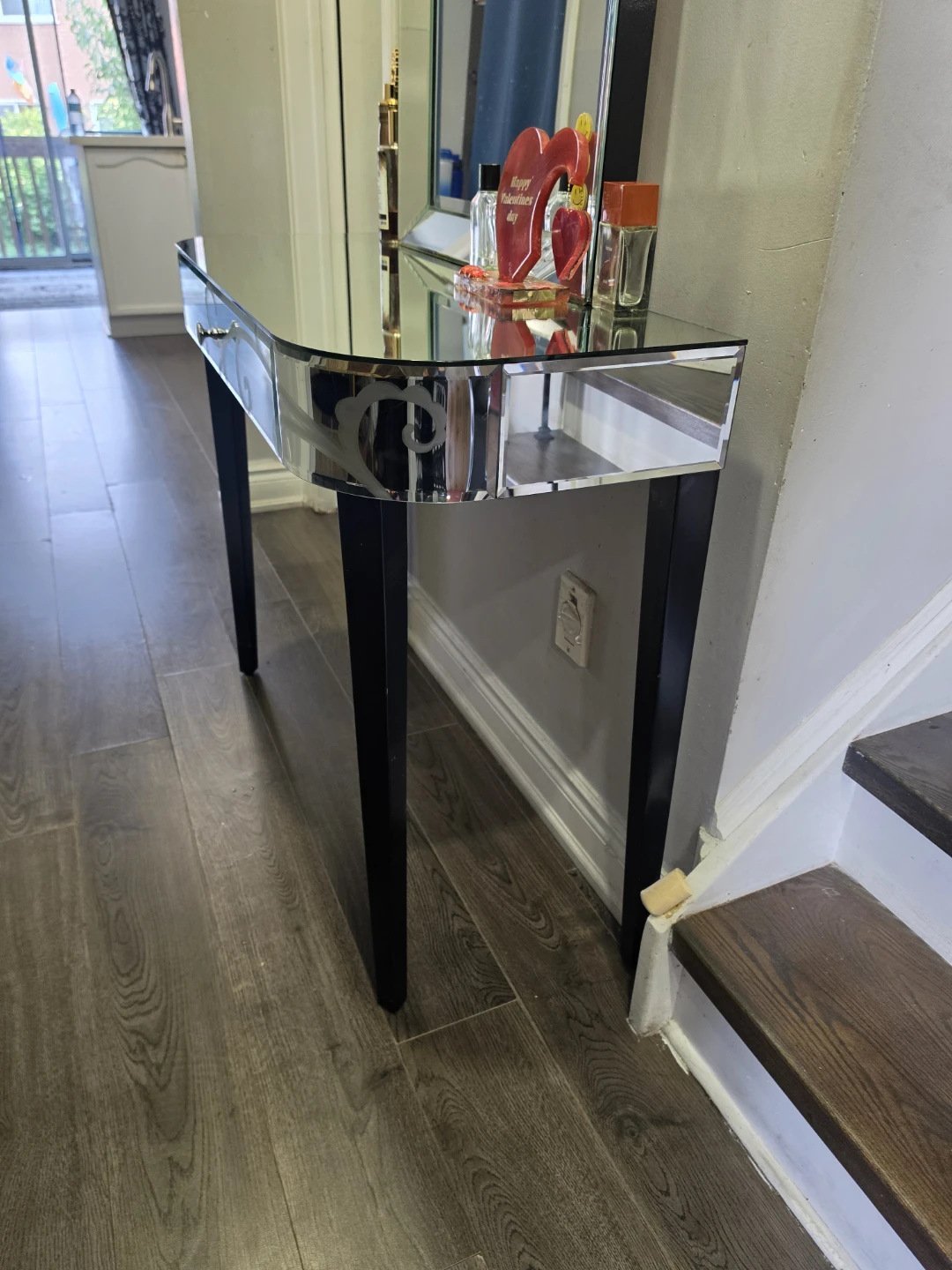 Mirrored Console Table with Drawer - photo 4