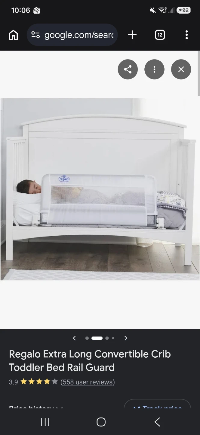 Regalo toddler Long Swing Down Bed Rail