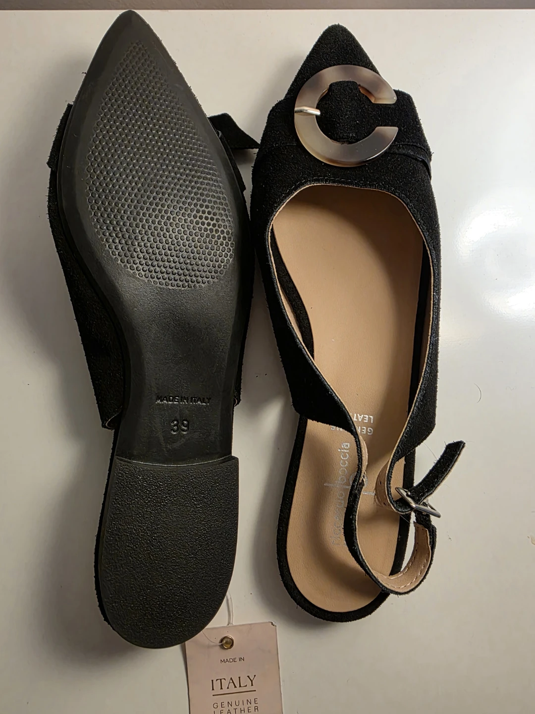 Giorgio Bocca Black Slingback Flats - photo 3