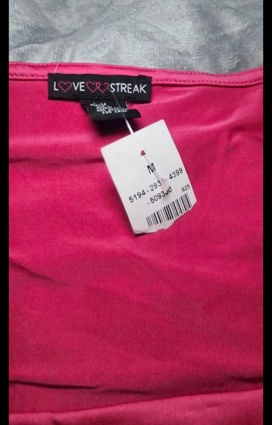Love Streak Pink Long Sleeve Top Size M - photo 3